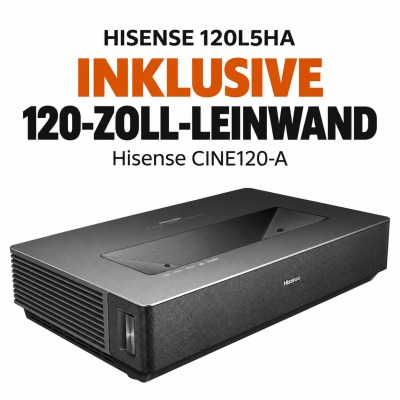 Hisense 120L5HA 4K Laser TV 120 Zoll + Cine 120-A...