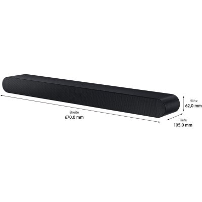 Samsung HW-S66GD 5.0 Soundbar 200W Dolby Atmos Bluetooth, GEPRÜFT – MANGEL