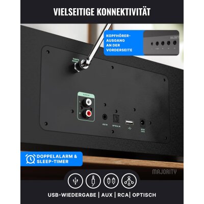 Internetradio, Majority Quadriga Maxi 200W CD DAB+...