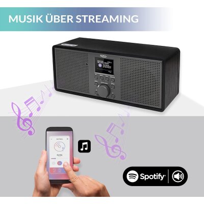 Internetradio WLAN XORO DAB 700 IR, Spotify Bluetooth 2x10W GEPRÜFT NEUTRAL
