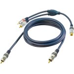 Subwooferkabel 5m Cinch RCA 75 Ohm vergoldet geschirmt, All4u, NEU